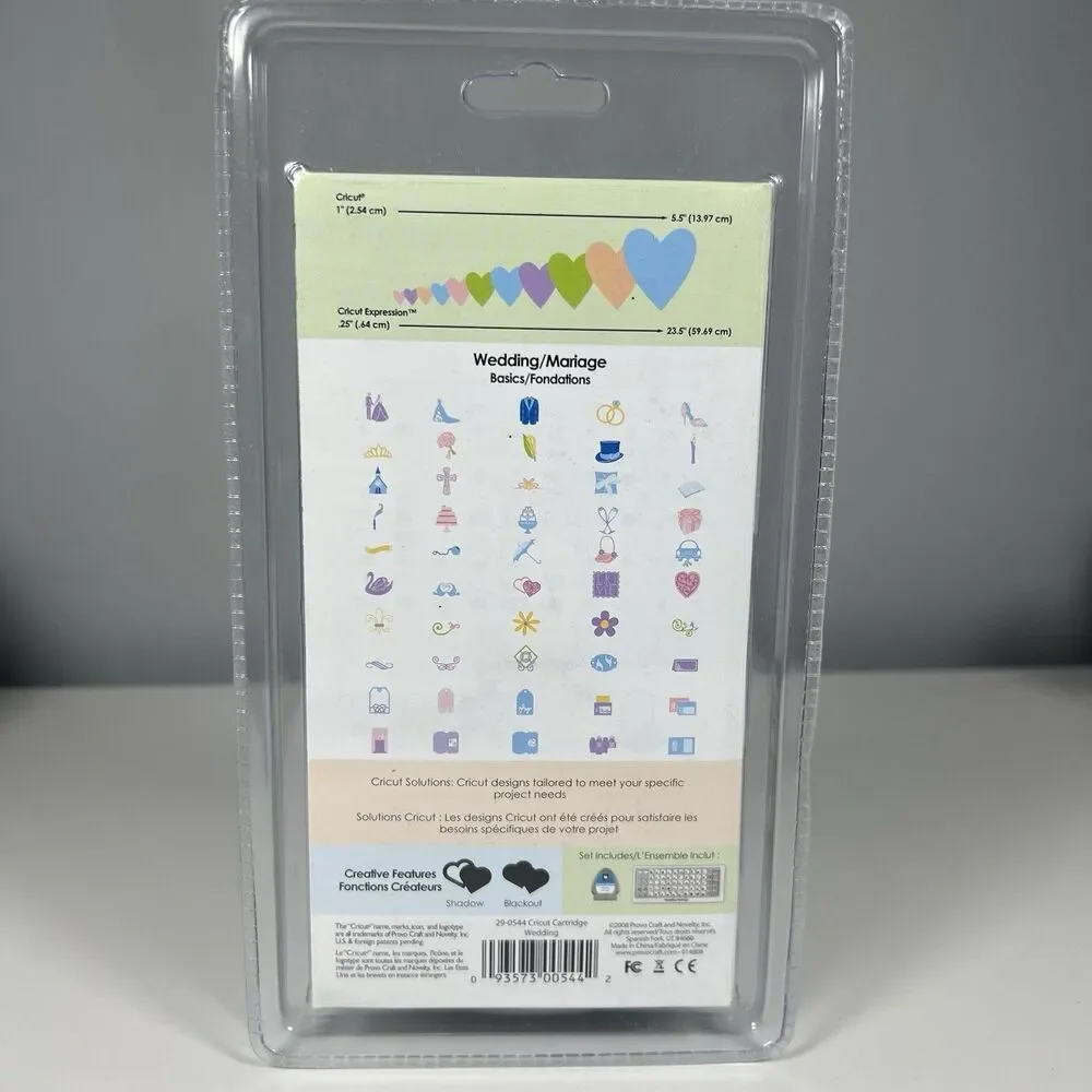 Cricut Solutions Cartridge Wedding Marriage Brand New And Sealed!